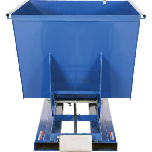 Self-Dumping Hopper, Steel, 1-1/2 cu.yd., Blue Kelford