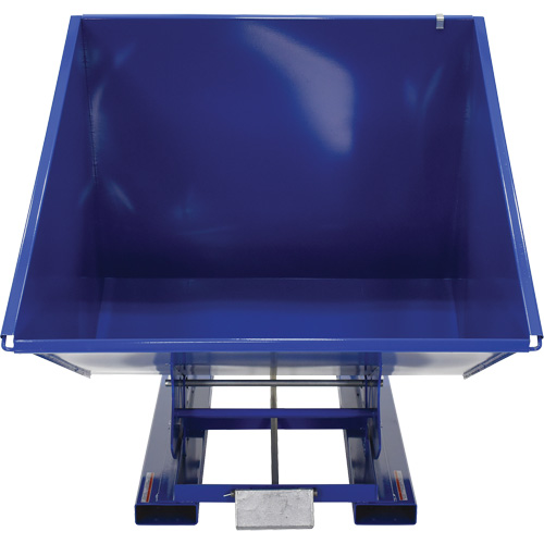 Conteneur autobasculeur, Acier, 2 vg³, Bleu Kelford