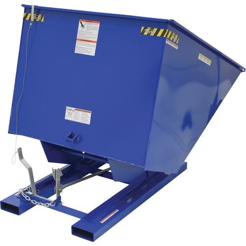 Conteneur autobasculeur, Acier, 2 vg³, Bleu Kelford
