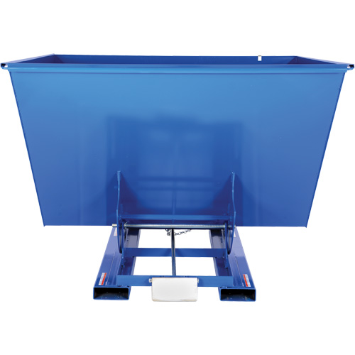 Self-Dumping Hopper, Steel, 2-1/2 cu.yd., Blue Kelford