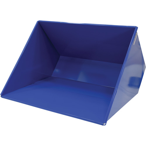 Self-Dumping Hopper, Steel, 3 cu.yd., Blue Kelford