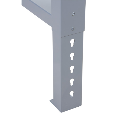 Industrial Duty Leg for Workbench, Steel, 24" D x 34" H, Single Kelford