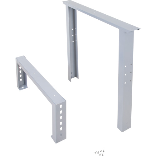 Industrial Duty Leg for Workbench, Steel, 30" D x 34" H, Single Kelford