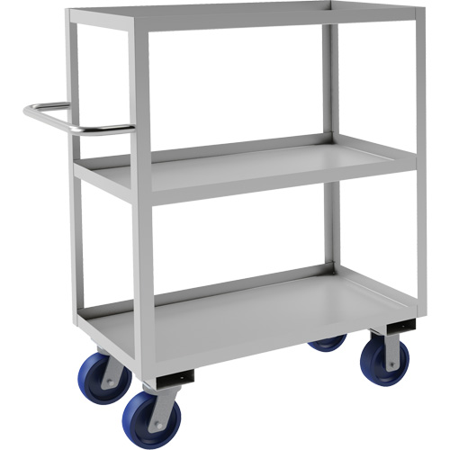 Industrial Grade Shelf Cart, 3 Tiers, 18-1/8" W x 47" H x 42" D, 1200 lbs. Capacity Kelford