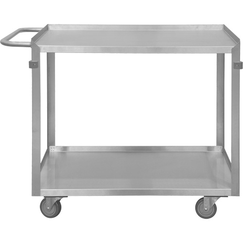 Industrial Grade Shelf Cart, 2 Tiers, 22-1/2" W x 34" H x 42-7/16" D, 600 lbs. Capacity Kelford