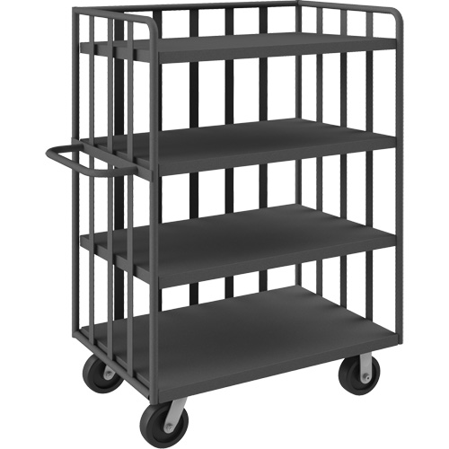 Open Portable Shelf Cart, 4 Tiers, 31-1/8" W x 57-1/2" H x 56-1/8" D, 3600 lbs. Capacity Kelford