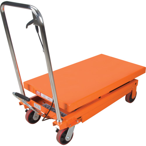 Hydraulic Scissor Lift Table, 35-3/4" L x 19-3/4" W, Steel, 770 lbs. Capacity Kelford