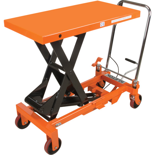 Hydraulic Scissor Lift Table, 39-1/2" L x 20" W, Steel, 1650 lbs. Capacity Kelford