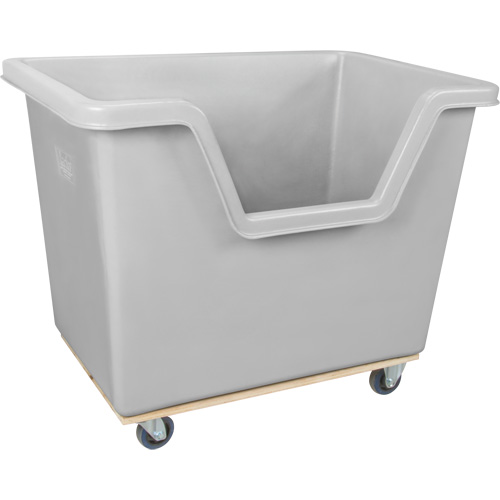 Chariot-caisse &agrave; c&ocirc;t&eacute; ouvert, Poly&eacute;thyl&egrave;ne, 45-3/4" lo x 31-1/4" la x 37-3/4" h, Volume 22 pi³, Capacit&eacute; 1000 lb Kelford