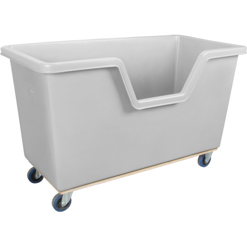 Chariot-caisse &agrave; c&ocirc;t&eacute; ouvert, Poly&eacute;thyl&egrave;ne, 63" lo x 34-1/4'' la x 38-1/2" h, Volume 24 pi³, Capacit&eacute; 1200 lb Kelford