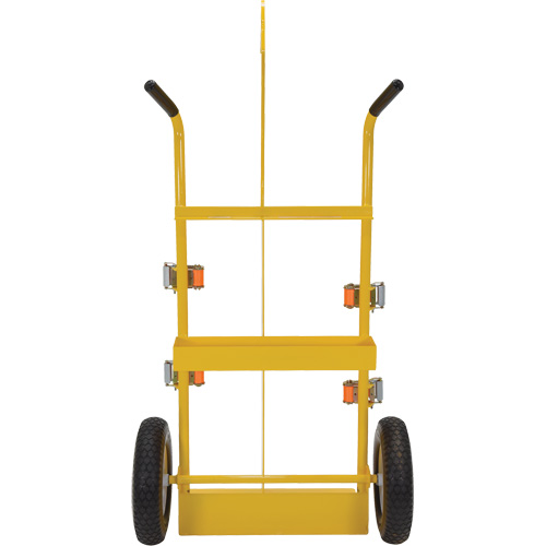 Chariot pour chalumeau et bouteille &agrave; gaz, Roues Rempli de mousse, Base de 23-13/16" la x 22-13/16" lo, 500 lb Kelford