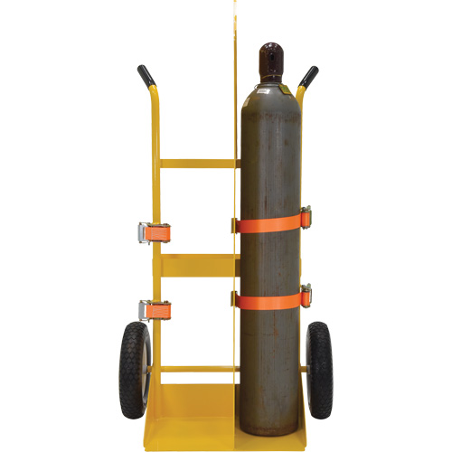 Chariot pour chalumeau et bouteille &agrave; gaz, Roues Rempli de mousse, Base de 23-13/16" la x 22-13/16" lo, 500 lb Kelford