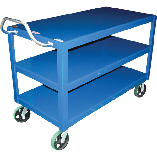 Ergo-Handle Cart, 4000 lbs. Capacity, Steel, 24-1/2" W x 41" H x 54-7/8" D, Lip Down Kelford