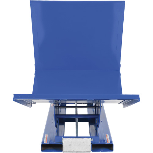 Open Sided Hopper, Steel, 1 cu.yd., Blue Kelford