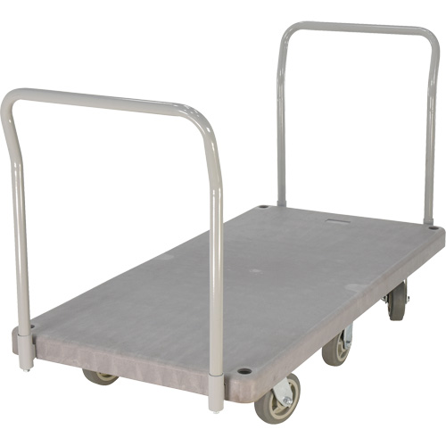 Heavy Duty Plastic Platform Truck, 60" L x 30" W, 3000 lbs. Cap., Polyurethane Wheels Kelford