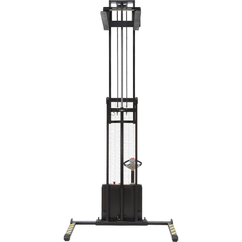 Double Mast Stacker, Electric Operated, 2200 lbs. Capacity, 150" Max Lift Kelford