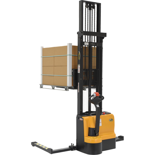 Double Mast Stacker, Electric Operated, 2200 lbs. Capacity, 150" Max Lift Kelford