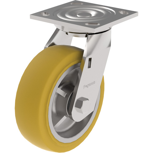 21 Series Medium-Duty Caster, Swivel, 5" (127 mm), Urethane, 840 lbs. (381 kg.) Kelford