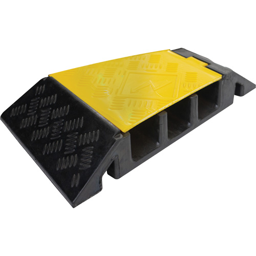 Protecteur de c&acirc;ble tourne-&agrave;-droite robuste Powerhouse, 3 canaux, 12" lo x 19,75" la x 3" h Kelford