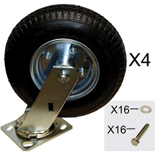 Platform Truck Pneumatic Caster Replacement Kit Kelford