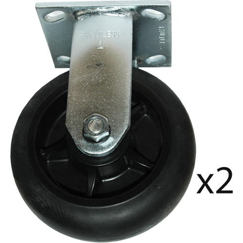 Roulettes fixes pour chariot &agrave; plateforme Kelford