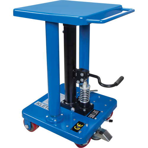 Hydraulic Work Table, 18" L x 18" W, Steel, 500 lbs. Capacity Kelford