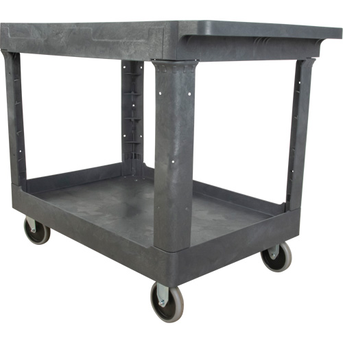 Utility Service Cart, 2 Tiers, 24-5/8" x 32-1/2" x 40", 550 lbs. Capacity Kelford