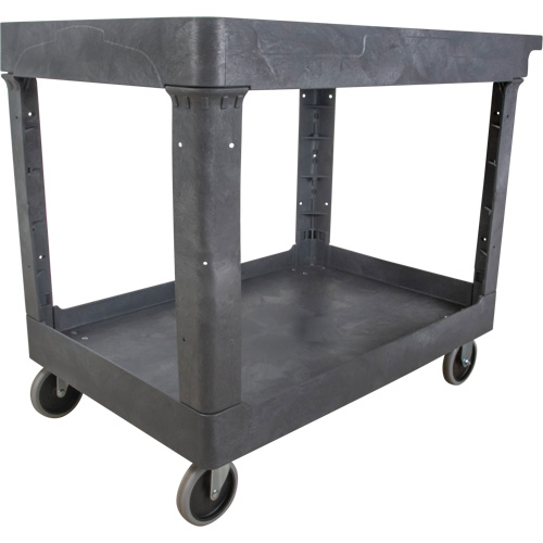 Utility Service Cart, 2 Tiers, 24-5/8" x 32-1/2" x 40", 550 lbs. Capacity Kelford