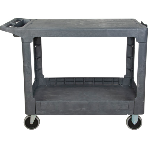 Chariot utilitaire pour l'entretien avec tablette plate, 2 tiers, 25-1/4" x 32-1/4" x 44", Capacit&eacute; 550 lb Kelford
