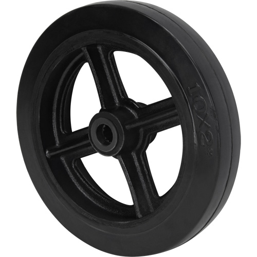 Roue en caoutchouc moul&eacute;, 10" (254 mm) dia. x 2" (50,8 mm) la, Capacit&eacute; de 948 lb (430 kg) Kelford