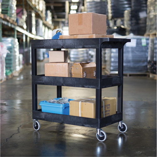 Tub Cart, 3 Tiers, 35-1/4" x 36-1/4" x 18", 300 lbs. Capacity Kelford