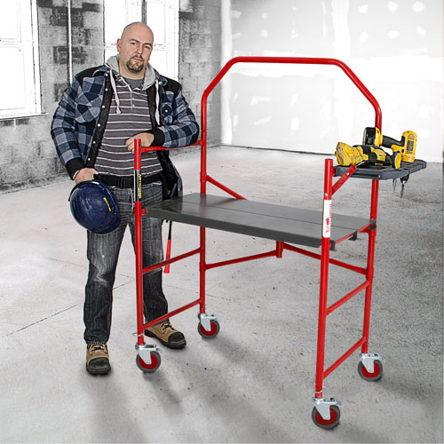 Buildman Portable Scaffold, 40-5/8" D x 4' H Kelford