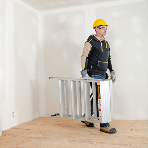 Portable Work-Stand Saw Horse, Aluminum Frame, 12-1/4" D x 48" H Kelford