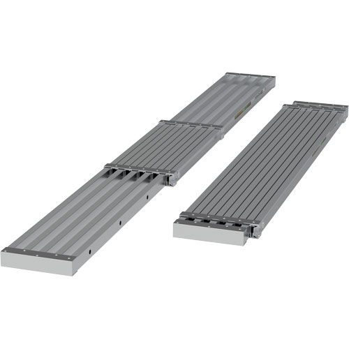 Telescoping Work Plank, 108" W x 12" D, 250 lbs. Capacity, Knocked Down Kelford