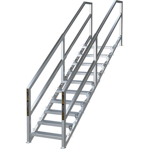 Syst&egrave;me d'escalier modulaire pour la construction de 6-10 marches SmartStairs, 75" ha Kelford