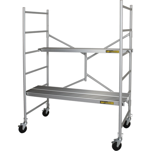 Portable Alu Series Scaffold, Aluminum Frame, 29" D x 72" H Kelford