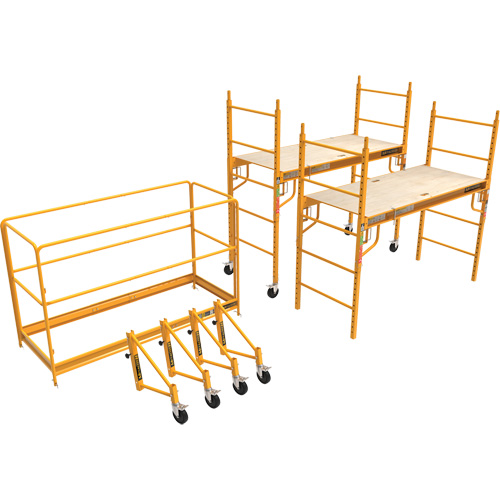 Complete 12' Drywall Baker Scaffold Tower Set, 58-1/2" D x 183" H Kelford