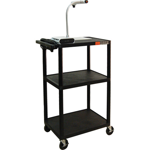 Chariot utilitaire &eacute;lectrique, 3 tiers, 24" x 42" x 18", Capacit&eacute; 300 lb Kelford