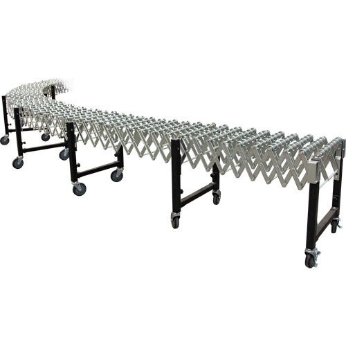 Convoyeur extensible, 23" la x 24' lo, Capacit&eacute; de 200 lb par pi lin. Kelford