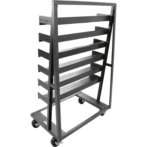 Single-Sided Heavy Duty A-Frame Cart with 6 Trays, 38" x 25" x 63", 2500 lbs. Capacity Kelford