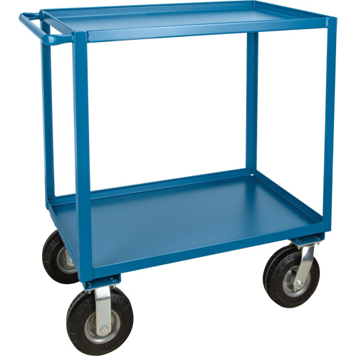 Outdoor Shelf Cart, 2 Tiers, 24" W x 39" H x 51" D, 1200 lbs. Capacity Kelford