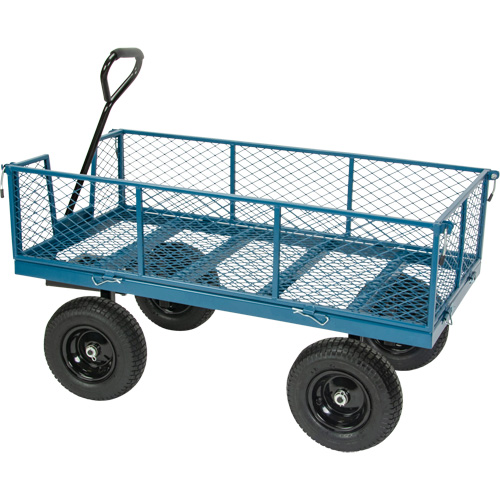 Wagon with Drop Sides, 24" W x 48" L, 800 lbs. Capacity Kelford