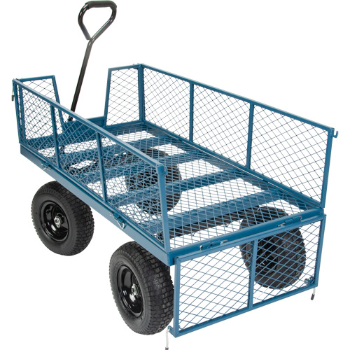 Wagon with Drop Sides, 24" W x 48" L, 800 lbs. Capacity Kelford