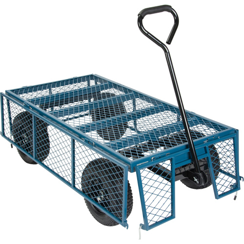 Wagon with Drop Sides, 24" W x 48" L, 800 lbs. Capacity Kelford
