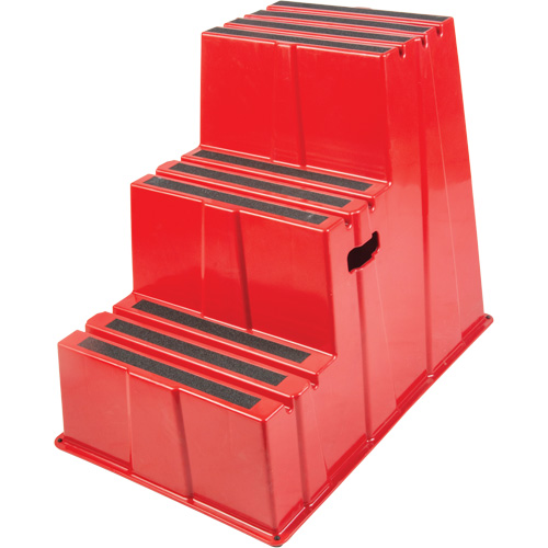 Escabeau industriel, 3 marches, 34-13/16" x 22-7/16" x Hauteur 28-1/2" Kelford