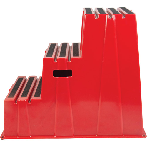 Escabeau industriel, 3 marches, 34-13/16" x 22-7/16" x Hauteur 28-1/2" Kelford