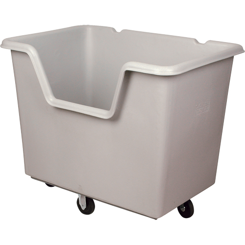 Starcart Easy-Access Box Truck, Polyethylene, 46" L x 31" W x 49" H, 24 cu. ft. Volume, 900 lbs. Capacity Kelford