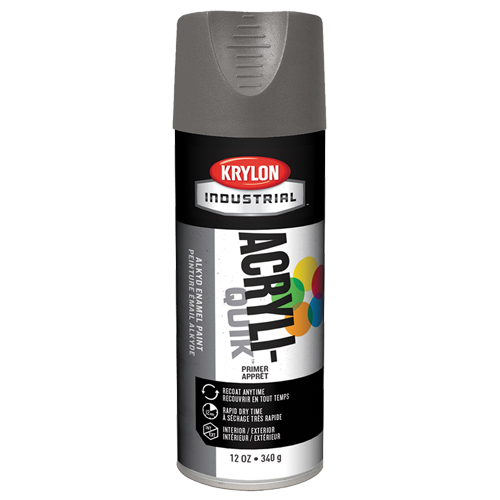 Industrial Acryli-Quik Lacquer, Grey, Very Flat, 12 oz., Aerosol Can Kelford