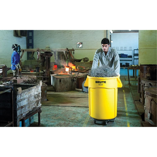 Chariot &agrave; visser Brute, Poly&eacute;thyl&egrave;ne, Noir, Convient aux contenants 20 - 55 US gal. Kelford