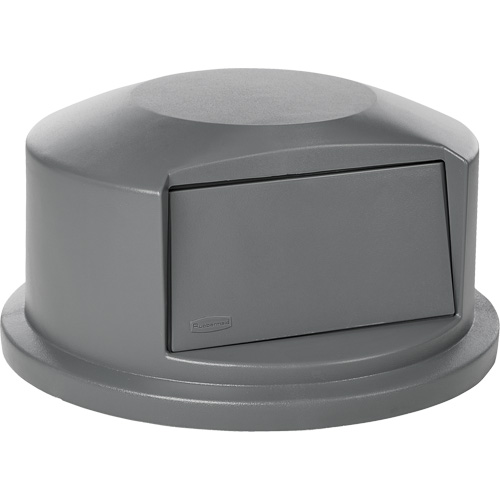 Round Brute&reg; Tops, Dome Lid, Plastic/Polyethylene, Fits Container Size: 24" Dia. Kelford